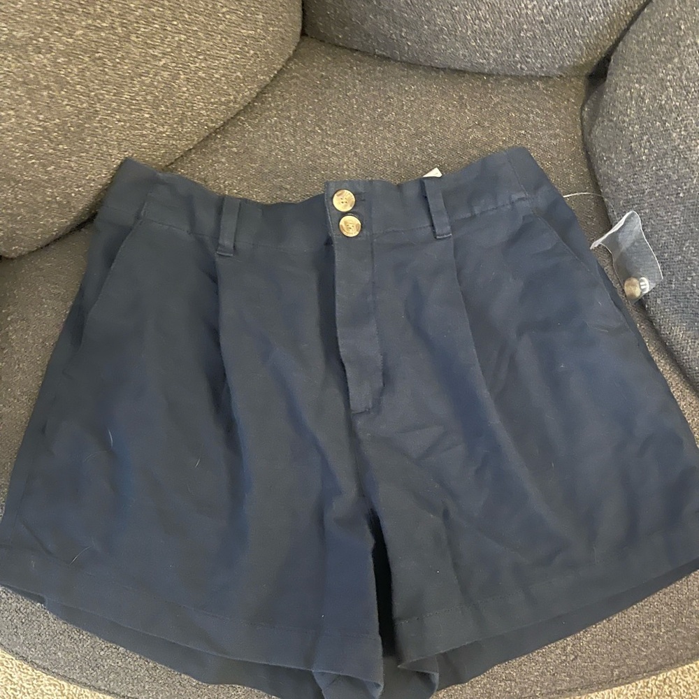 LC Lauren Conrad Dark Blue High Waist Shorts